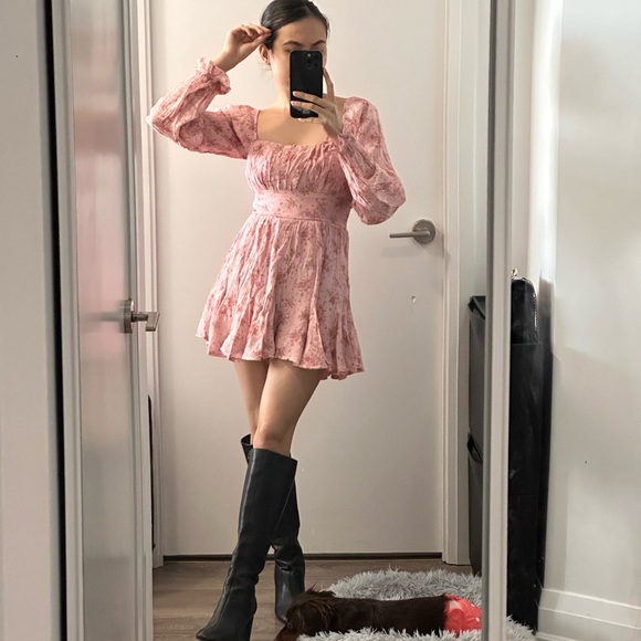 Floral Pink Dress - Picture 3 of 5